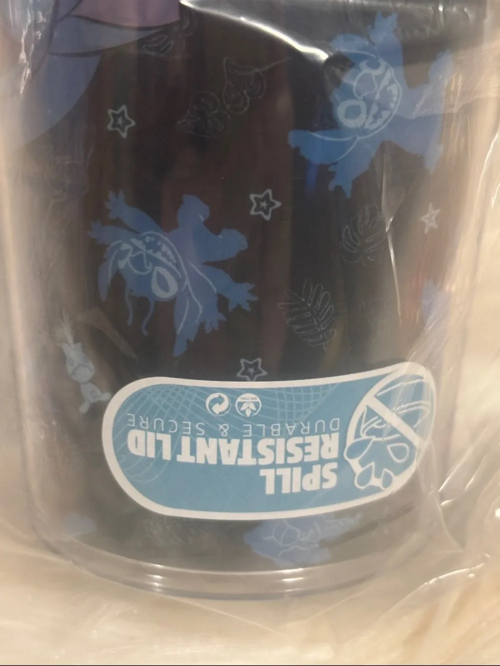 Stitch Leaf Print Cup with Straw 26 oz. - Lilo & Stitch Bioworld